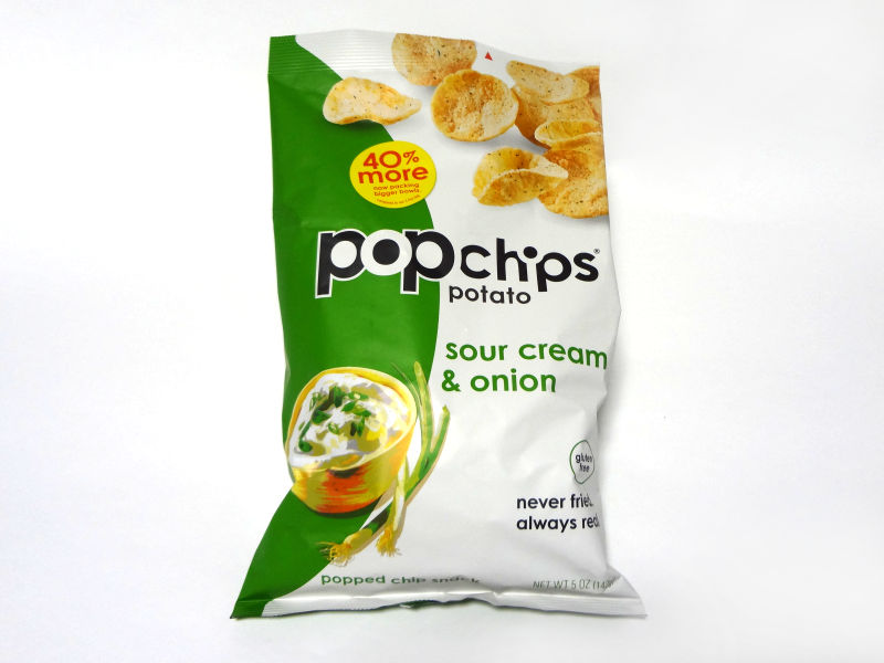 Popchips サワークリーム＆オニオンのパッケージ