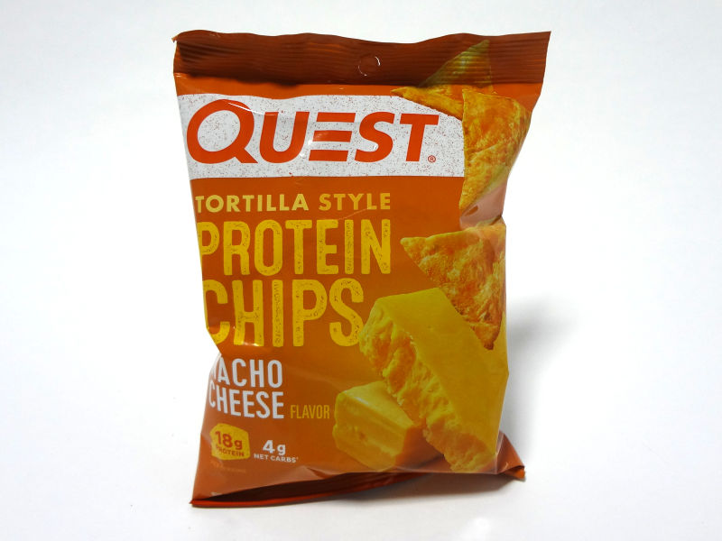 Quest Nutrition プロテインチップス ナチョチーズのパッケージ